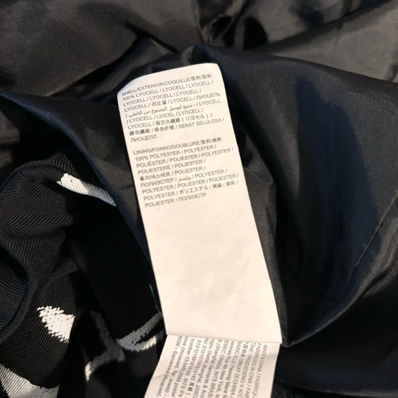 DESIGUAL Sz 36 Abstract Script Red Heart Hooded Drawstrings Canvas Trench Coat - Picture 14 of 15